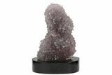 Tall, Amethyst Stalactite Formation With Wood Base - Uruguay #121277-2